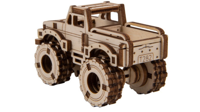 Drewniane puzzle 3D MONSTER TRUCK 4 Wooden.City